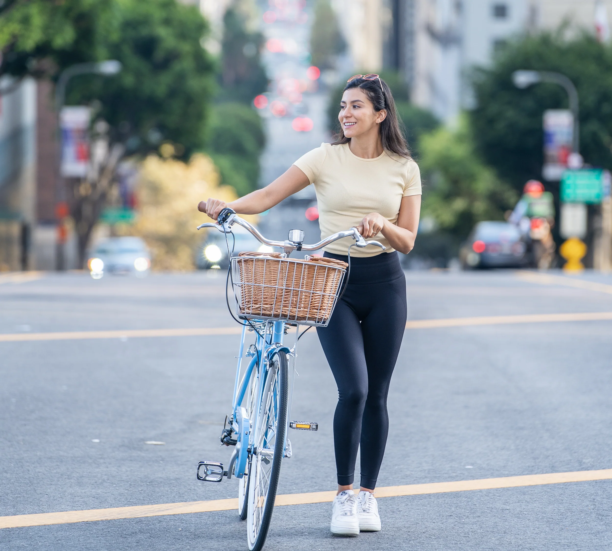 XDSBIKE Nadine 7sp Women's Step-Through City Bike //  Marine Blue - Image 3